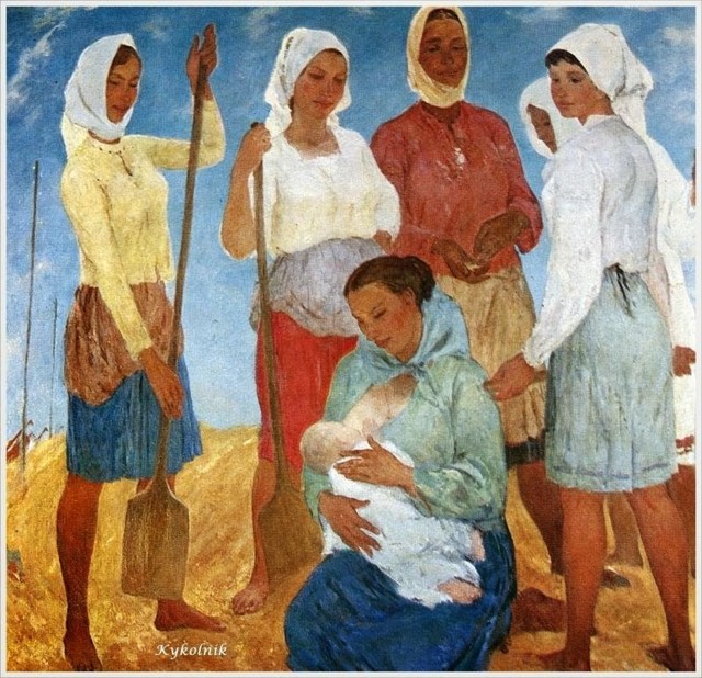 Изобразительное искусство СССР. Мать и дитя