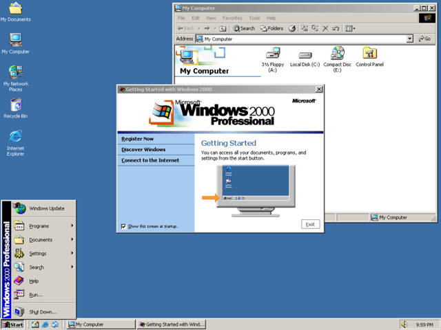 Windows 2000 professional (station) - лучшая винда для профессионалов на грани веков