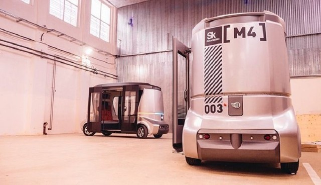 Российский беспилотный электроавтобус «Матрёшка» тестируют на дорогах Сочи