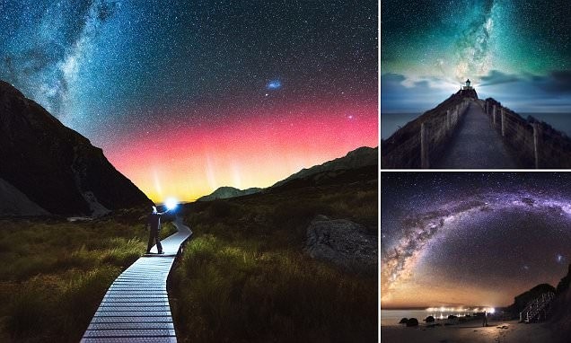 Неземная красота млечного пути над Новой Зеландией