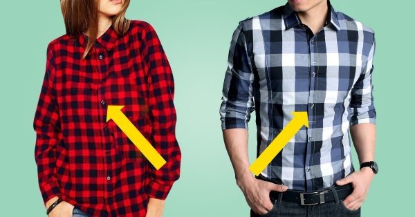 Почему на женской и мужской одежде пуговицы расположены с разных сторон