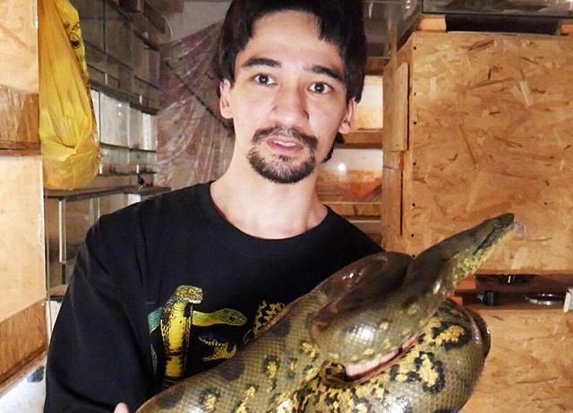 Смерть в прямом эфире: популярный блогер скончался от укуса змеи
