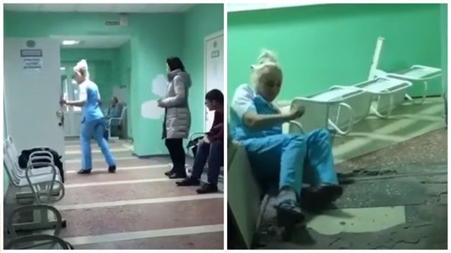 В сеть попало видео: неадекватная медсестра в Омском травмпункте