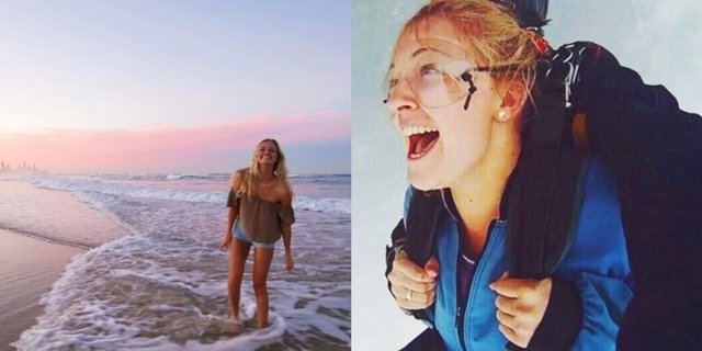 "Девушка, которая упала с неба": 20-летняя австралийка выжила после неудачного прыжка с парашютом