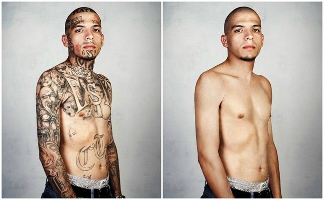 8 бывших членов преступных банд с татуировками и без