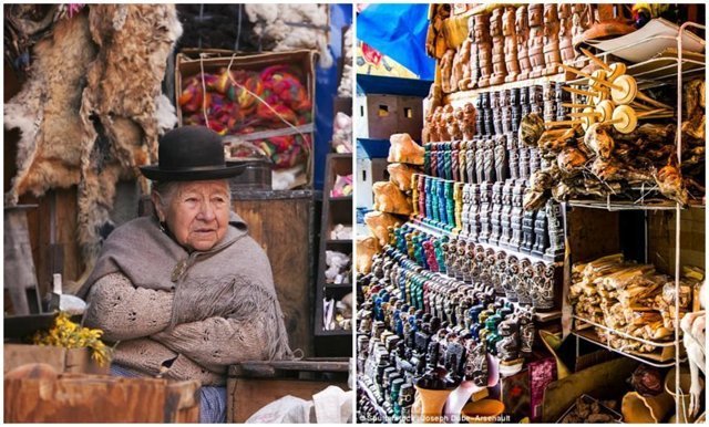 Рынок ведьм в столице Боливии: сушеные лягушки, зародыши ламы и другая жуть