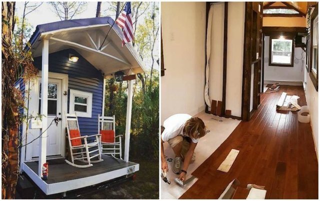 Американский студент отказался от общежития и построил дом на колесах за $15,000
