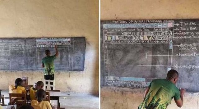 Вот так в деревенской школе Ганы преподают информатику 
