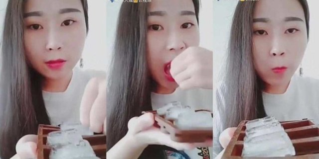 Китаянки едят лёд, и никто точно не знает причину