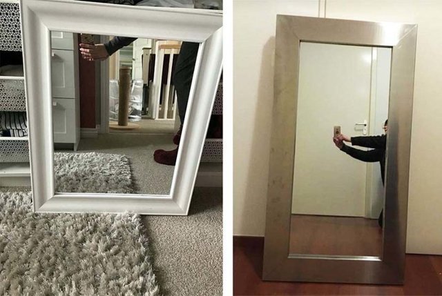 20 забавных фотографий с людьми, которые пытаются продать зеркала