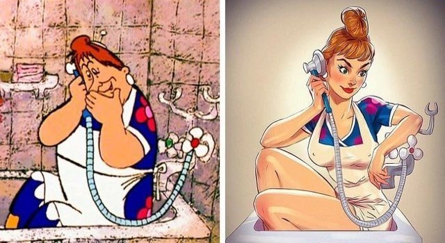Российский художник превратил героинь мультфильмов в сексуальных красоток