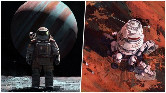 Альтернативная история освоения космоса от польского художника