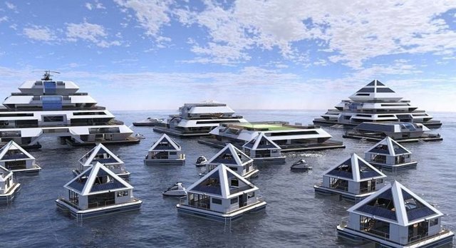 Город будущего: плавучие пирамиды Wayaland