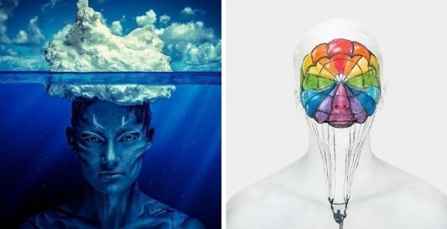 Британская художница создала серию работ, которые показывают, что творится у людей в голове