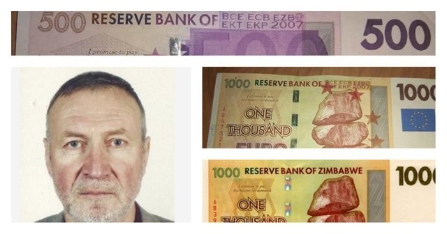 Минский пенсионер спалился на переделке зимбабвийских долларов