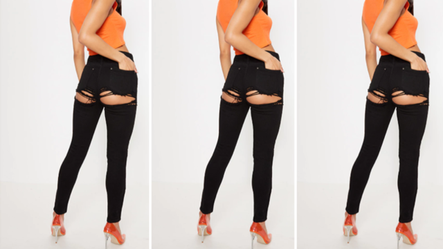 Женские брюки с демонстрацией выпуклостей озадачили покупателей
