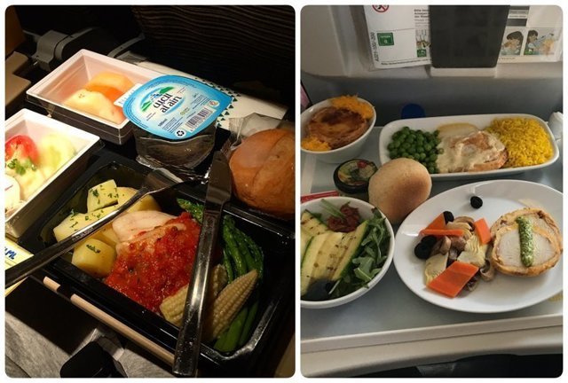 Как выглядит питание на борту самолетов разных авиакомпаний