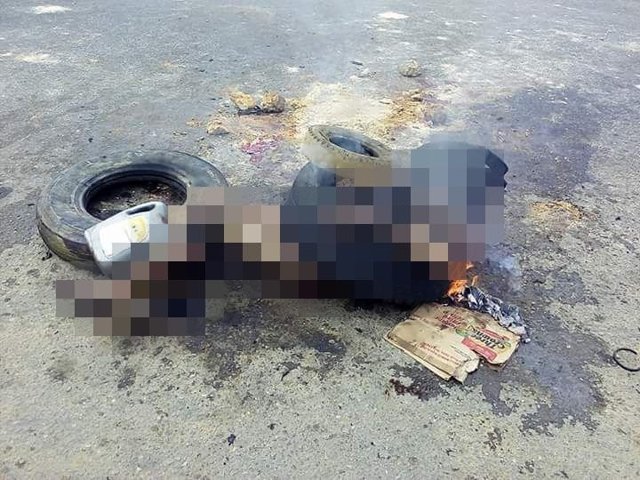 Толпа устроила самосуд над вором в Нигерии