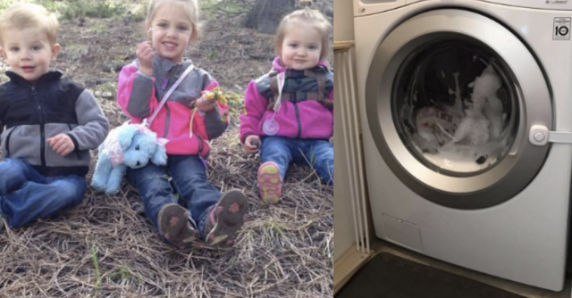 Трехлетняя девочка из США оказалась заперта внутри стиральной машинки