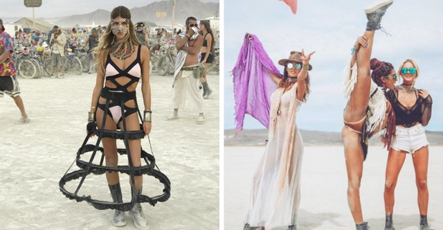 30 самых горячих девушек с фестиваля света и огня «Burning Man 2018»