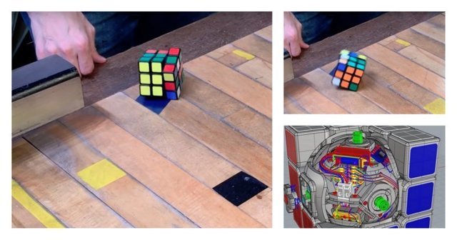 Японский конструктор сделал кубик Рубика, который собирает себя сам: видео