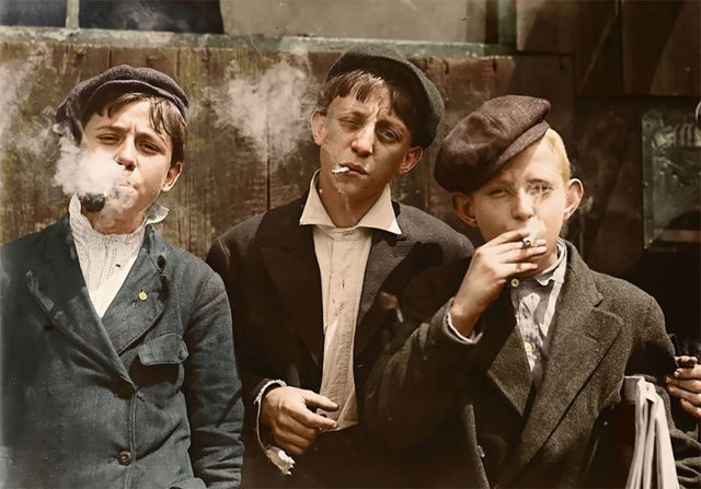 Детский труд в начале ХХ века в США: старые фото в цвете