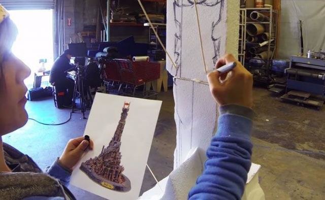 Необычный кошачий дом