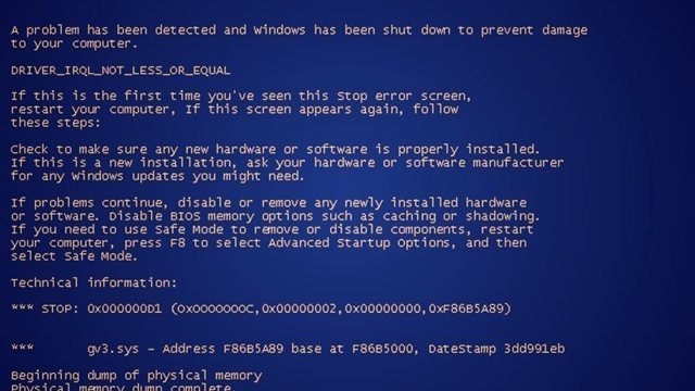 Краткая история «синего экрана смерти»