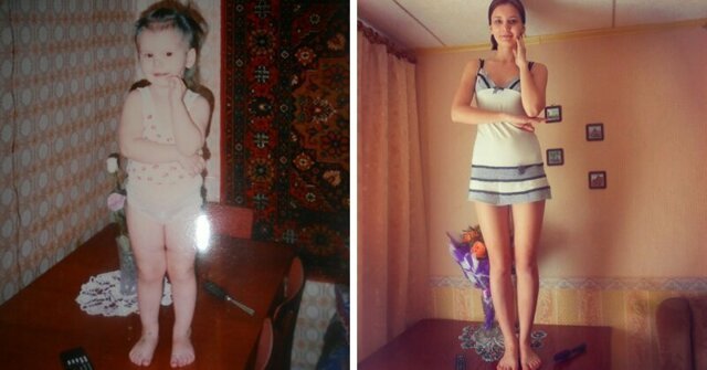 Люди делятся своими детскими фото и сравнивают, как они выглядели тогда и сейчас