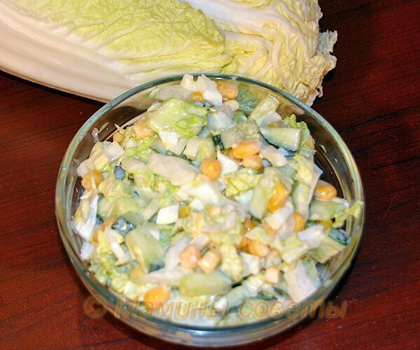 Легкий и вкусный салат для тех, кто следит за фигурой