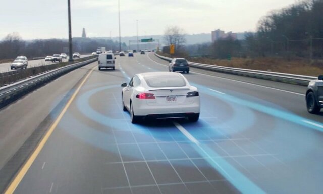 Что видит автопилот с нейронной сетью от Tesla во время движения 