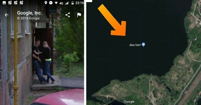Неожиданные кадры на Google Maps, которые вас удивят