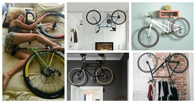 Классные идеи для хранения велосипеда