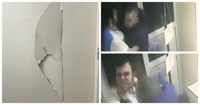 Долго лечат: житель Новосибирска напал на врача и проломил им стену