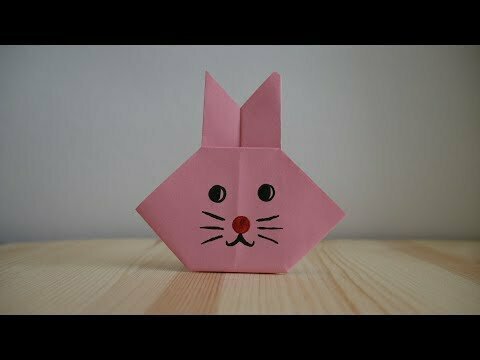 Оригами. Как сделать зайца из бумаги (видео урок)