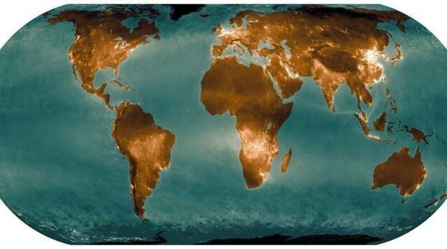 В Сети появилась карта Земли с загрязнённостью воздуха