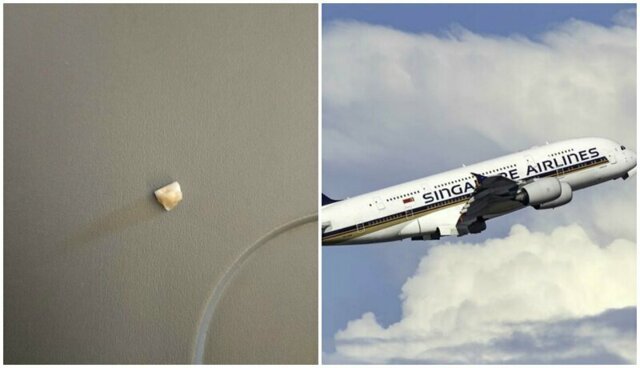 Пассажир Singapore Airlines нашел зуб в своем обеде