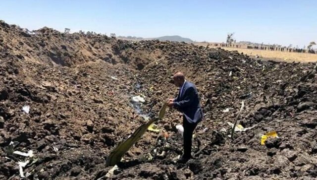 Появилось первое фото с места крушения эфиопского Boeing 737 неподалеку от Аддис-Абебы