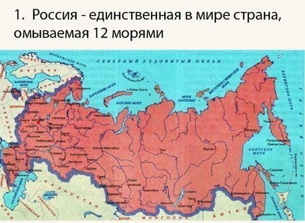 Россия в  интересных фактах