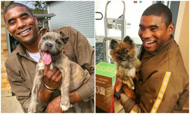 Курьер службы доставки придумал позитивное развлечение на работе