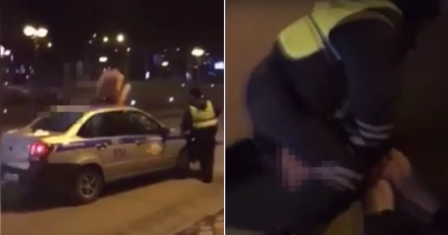В Кузбассе голый мужчина перепутал патрульную машину с батутом