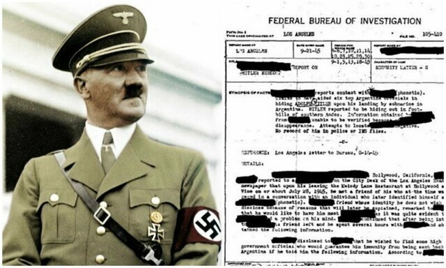 "Сбрил усы и бежал на подлодке"? ФБР опубликовало показания о возможном побеге Гитлера
