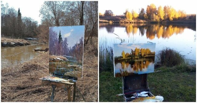 "Я художник, я так вижу": российский живописец показывает картины и виды, с которых они написаны