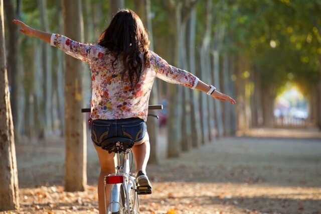 Почему велосипед устойчив во время езды?