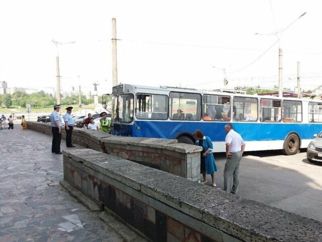 Троллейбус без тормозов в Чебоксарах