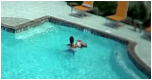 10-летняя девочка спасла свою тонущую в бассейне младшую сестру