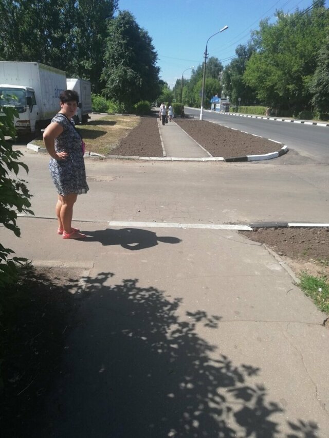 После ремонта тротуары в Ногинске стали в два раза уже
