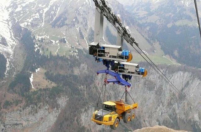 Как тяжелую строительную технику доставляют на высокогорье