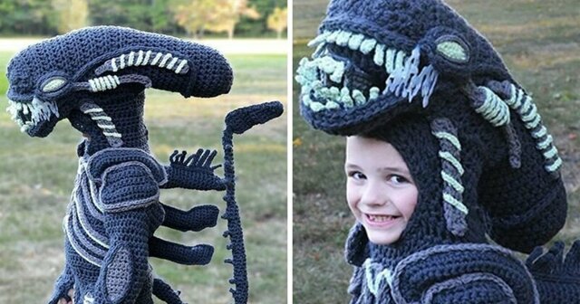 Фанатка вязания крючком создает уникальные костюмы на Хэллоуин