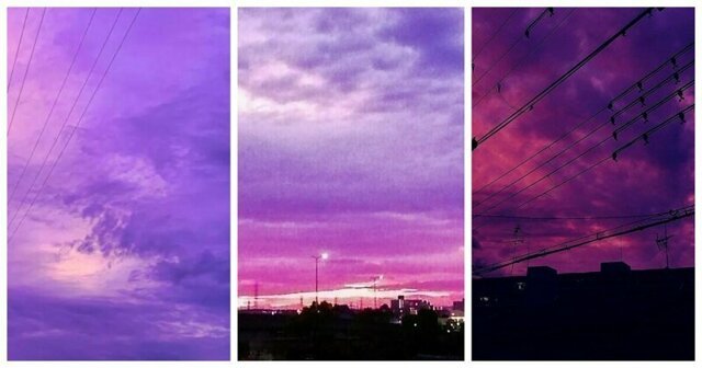 Фиолетовое небо, испугавшее японцев перед тайфуном, предвещало беду